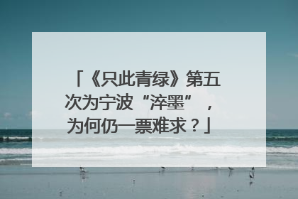 《只此青绿》第五次为宁波“淬墨”，为何仍一票难求？