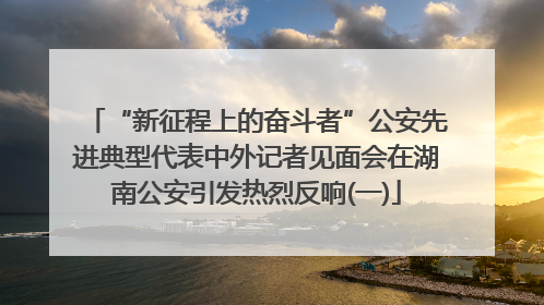 “新征程上的奋斗者”公安先进典型代表中外记者见面会在湖南公安引发热烈反响(一)