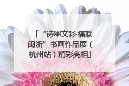 “诗墨文彩·福联闽浙”书画作品展（杭州站）精彩亮相