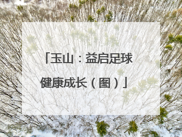 玉山：益启足球 健康成长（图）