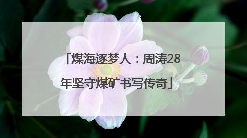 煤海逐梦人：周涛28年坚守煤矿书写传奇