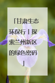 甘肃生态环保行丨探索兰州新区的绿色密码