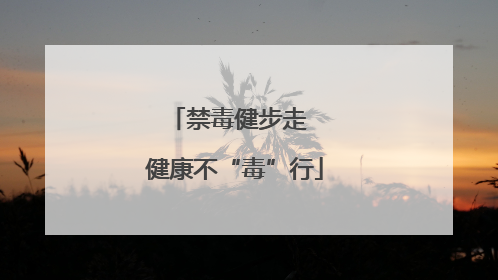 禁毒健步走  健康不“毒”行