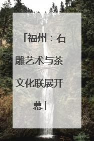 福州：石雕艺术与茶文化联展开幕