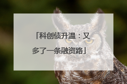 科创债升温：又多了一条融资路