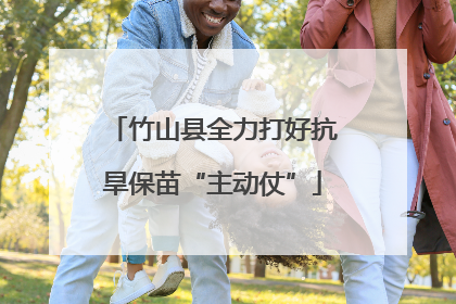 竹山县全力打好抗旱保苗“主动仗”