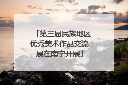 第三届民族地区优秀美术作品交流展在南宁开展