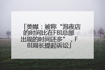 美媒：被称“泡夜店的时间比在FBI总部出现的时间还多”，FBI局长提起诉讼