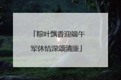粽叶飘香迎端午 军休情深颂清廉