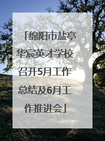 绵阳市盐亭华宸英才学校召开5月工作总结及6月工作推进会
