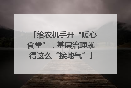给农机手开“暖心食堂”，基层治理就得这么“接地气”
