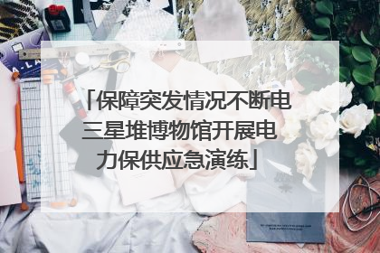 保障突发情况不断电 三星堆博物馆开展电力保供应急演练