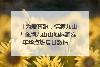 为爱奔跑，情满九山！临朐九山山地越野嘉年华点燃夏日激情