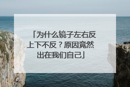 为什么镜子左右反上下不反？原因竟然出在我们自己