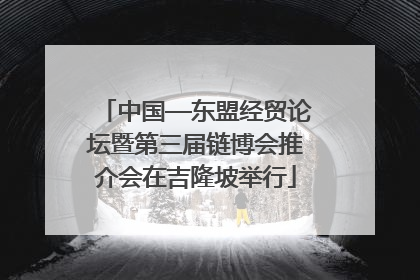 中国—东盟经贸论坛暨第三届链博会推介会在吉隆坡举行