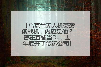 乌克兰无人机突袭俄战机，内应是他？曾在基辅当DJ，去年底开了货运公司