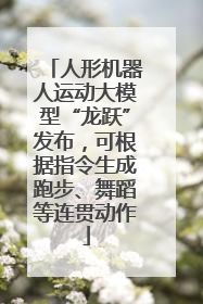 人形机器人运动大模型“龙跃”发布，可根据指令生成跑步、舞蹈等连贯动作