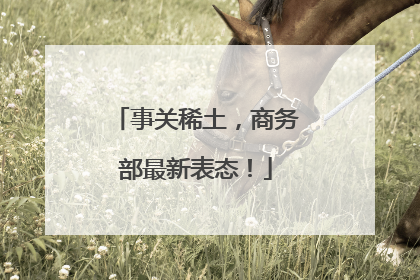 事关稀土，商务部最新表态！