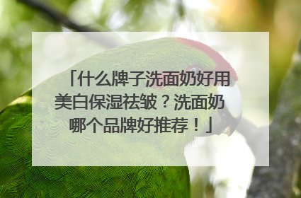 什么牌子洗面奶好用美白保湿祛皱？洗面奶哪个品牌好推荐！