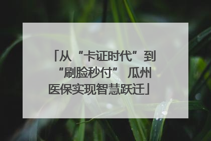 从“卡证时代”到“刷脸秒付” 瓜州医保实现智慧跃迁