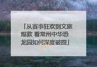 从赛事狂欢到文旅爆款 看常州中华恐龙园如何深度破圈