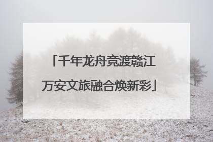 千年龙舟竞渡赣江 万安文旅融合焕新彩