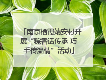 南京栖霞靖安村开展“粽香话传承 巧手传温情”活动