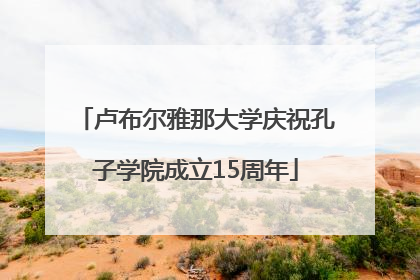卢布尔雅那大学庆祝孔子学院成立15周年