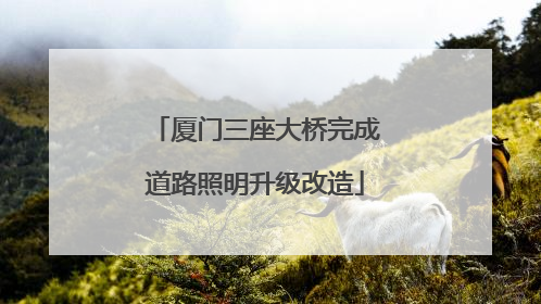 厦门三座大桥完成道路照明升级改造