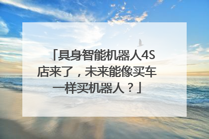 具身智能机器人4S店来了，未来能像买车一样买机器人？