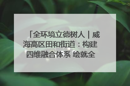 全环境立德树人｜威海高区田和街道：构建四维融合体系 绘就全环境立德树人新画卷