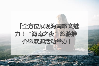 全方位展现海南旅文魅力！“海南之夜”旅游推介暨欢迎活动举办