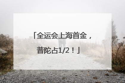 全运会上海首金，普陀占1/2！