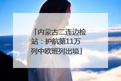 内蒙古二连边检站：护航第11万列中欧班列出境