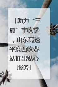 助力“三夏”丰收季，山东高速平度西收费站推出贴心服务