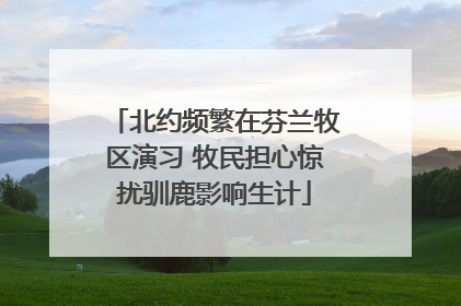 北约频繁在芬兰牧区演习 牧民担心惊扰驯鹿影响生计