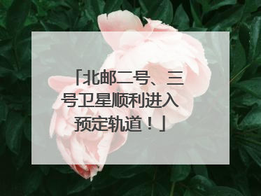 北邮二号、三号卫星顺利进入预定轨道！