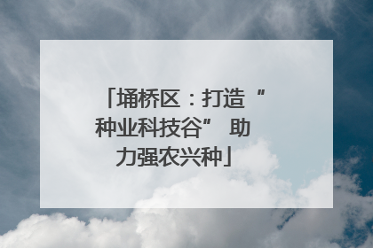 埇桥区：打造“种业科技谷” 助力强农兴种