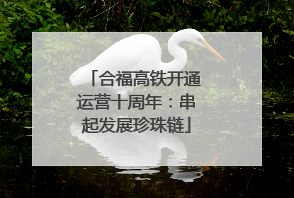 合福高铁开通运营十周年：串起发展珍珠链