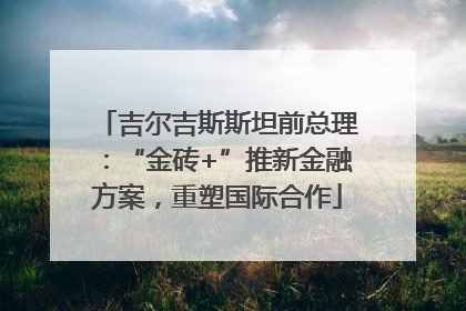 吉尔吉斯斯坦前总理：“金砖+”推新金融方案，重塑国际合作