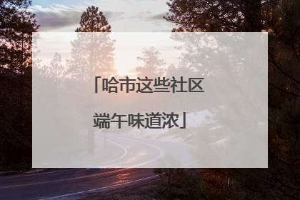 哈市这些社区端午味道浓