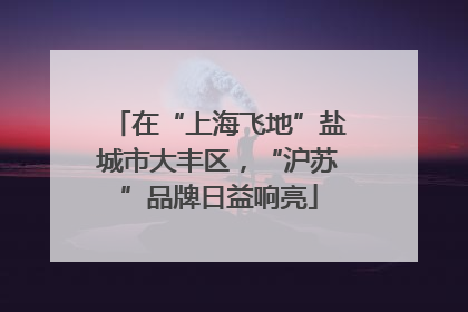 在“上海飞地”盐城市大丰区，“沪苏”品牌日益响亮