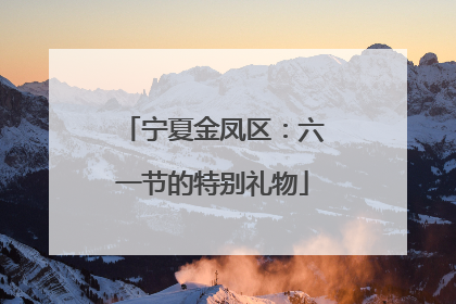 宁夏金凤区：六一节的特别礼物
