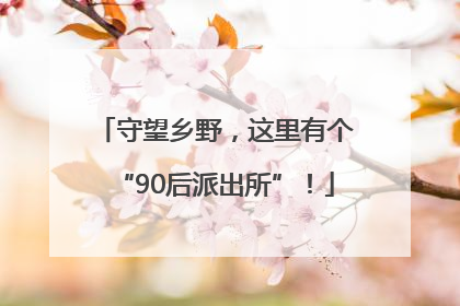 守望乡野，这里有个“90后派出所”！