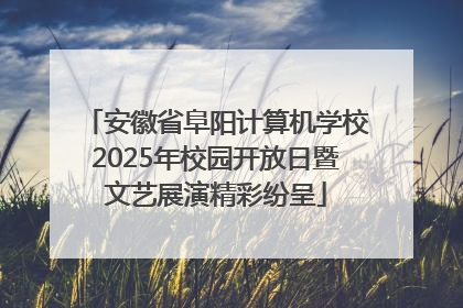 安徽省阜阳计算机学校2025年校园开放日暨文艺展演精彩纷呈