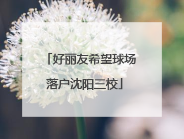 好丽友希望球场落户沈阳三校