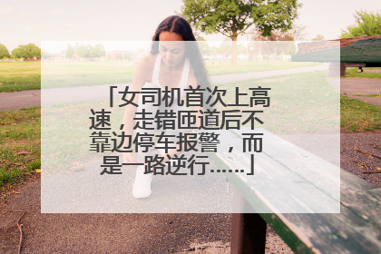 女司机首次上高速，走错匝道后不靠边停车报警，而是一路逆行……