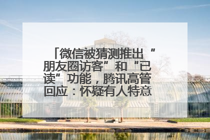 微信被猜测推出“朋友圈访客”和“已读”功能，腾讯高管回应：怀疑有人特意反复翻炒流量