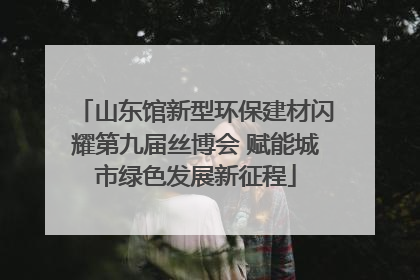 山东馆新型环保建材闪耀第九届丝博会 赋能城市绿色发展新征程