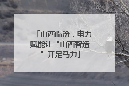 山西临汾：电力赋能让“山西智造”开足马力